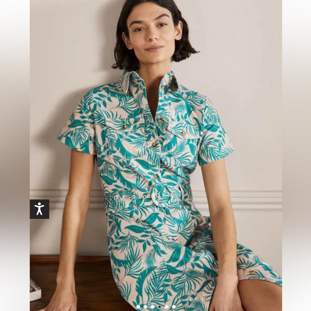 Boden Belted Midi Shirtdress 4P - Picture 3 of 11